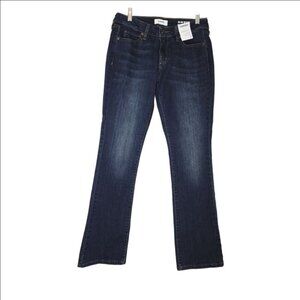 Sonoma Women Slim Boot Mid Rise Dark Blue Denim Jeans Sz 8